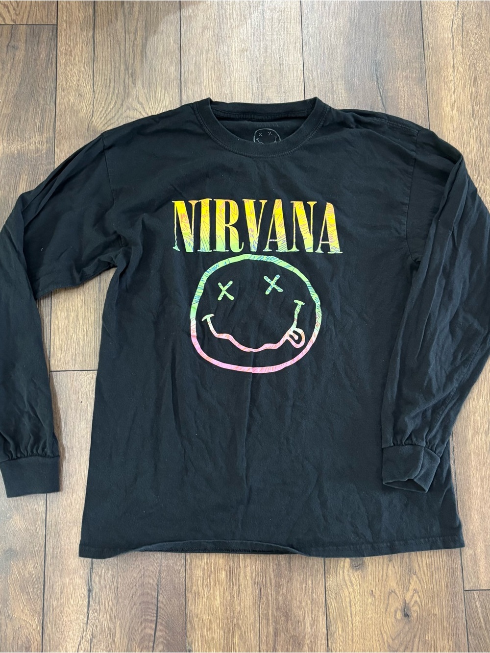 Nirvana Long Sleeve Shirt, Size large